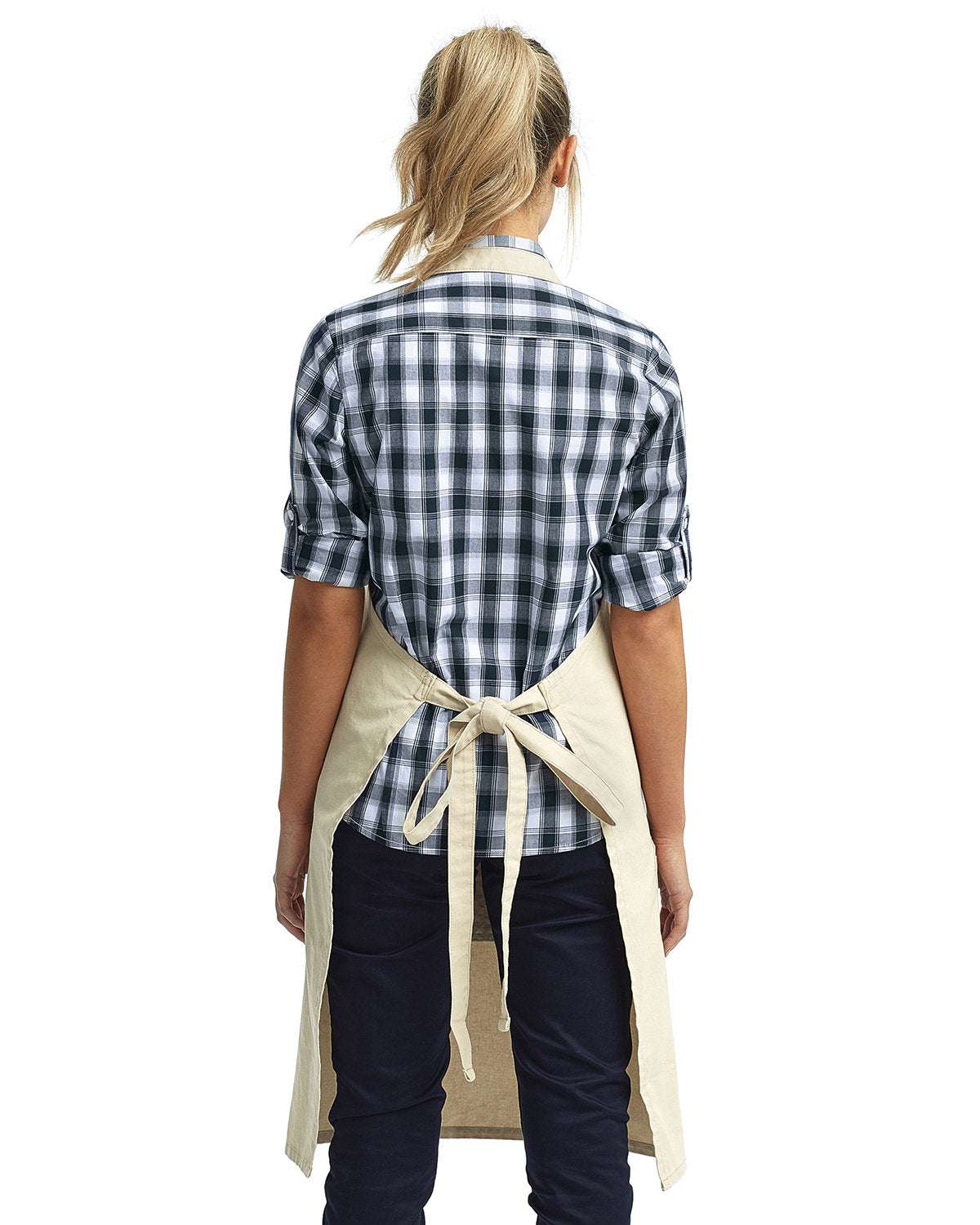 Unisex Pocket Apron Your Personalized Text Embroidered - 3 pack - natural