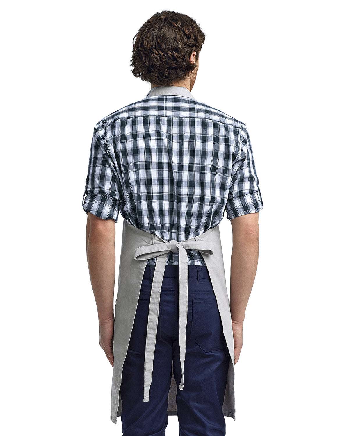 Unisex Pocket Apron Your Personalized Text Embroidered - 3 pack - khaki