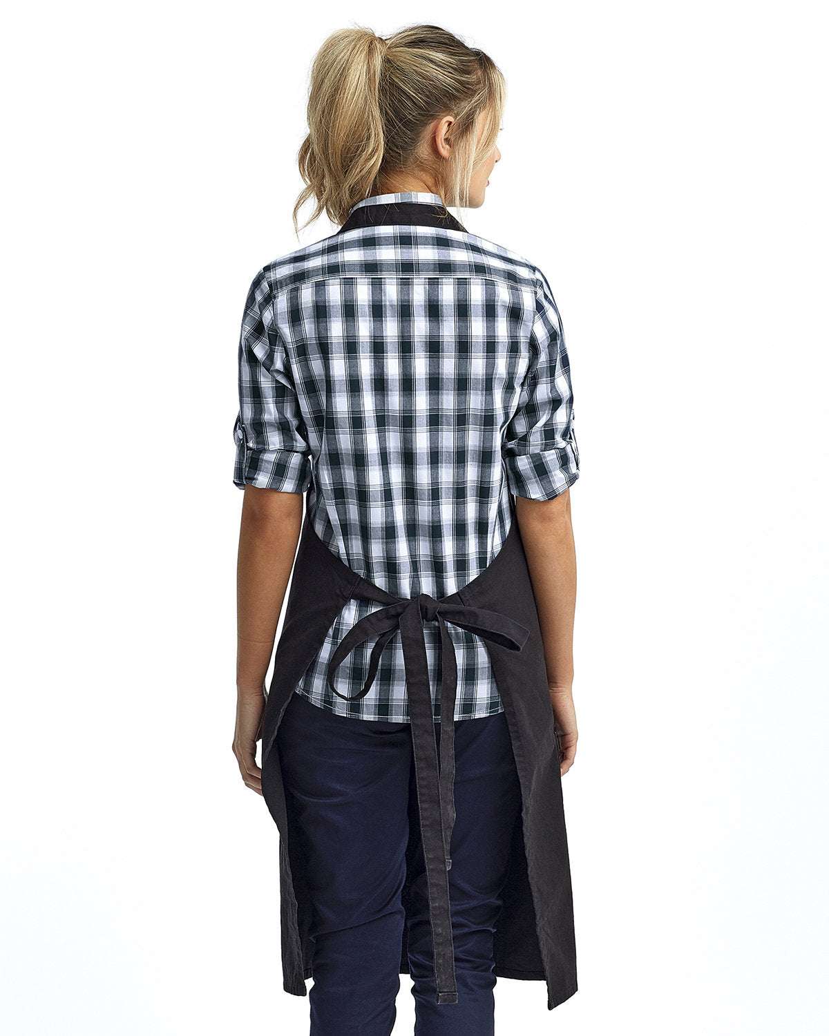 Unisex Pocket Apron Your Personalized Text Embroidered - 3 pack - navy