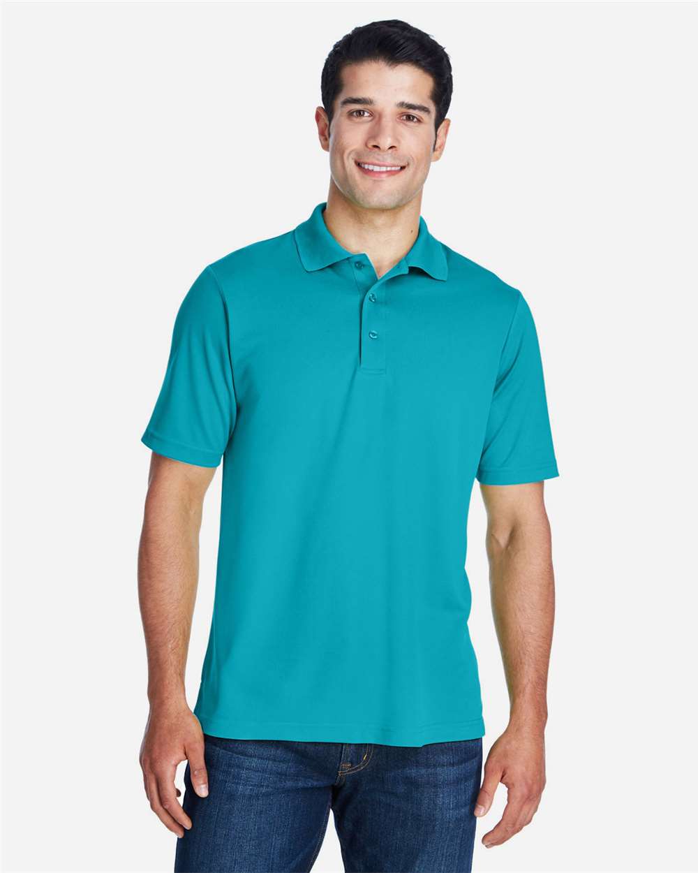 CORE365 men polo - Clear Teal