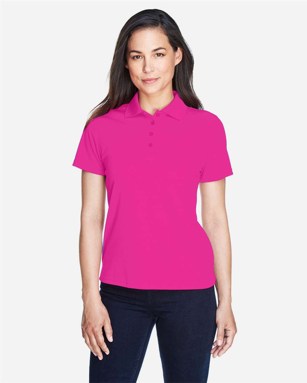 CORE365 women polo - Bright Magenta