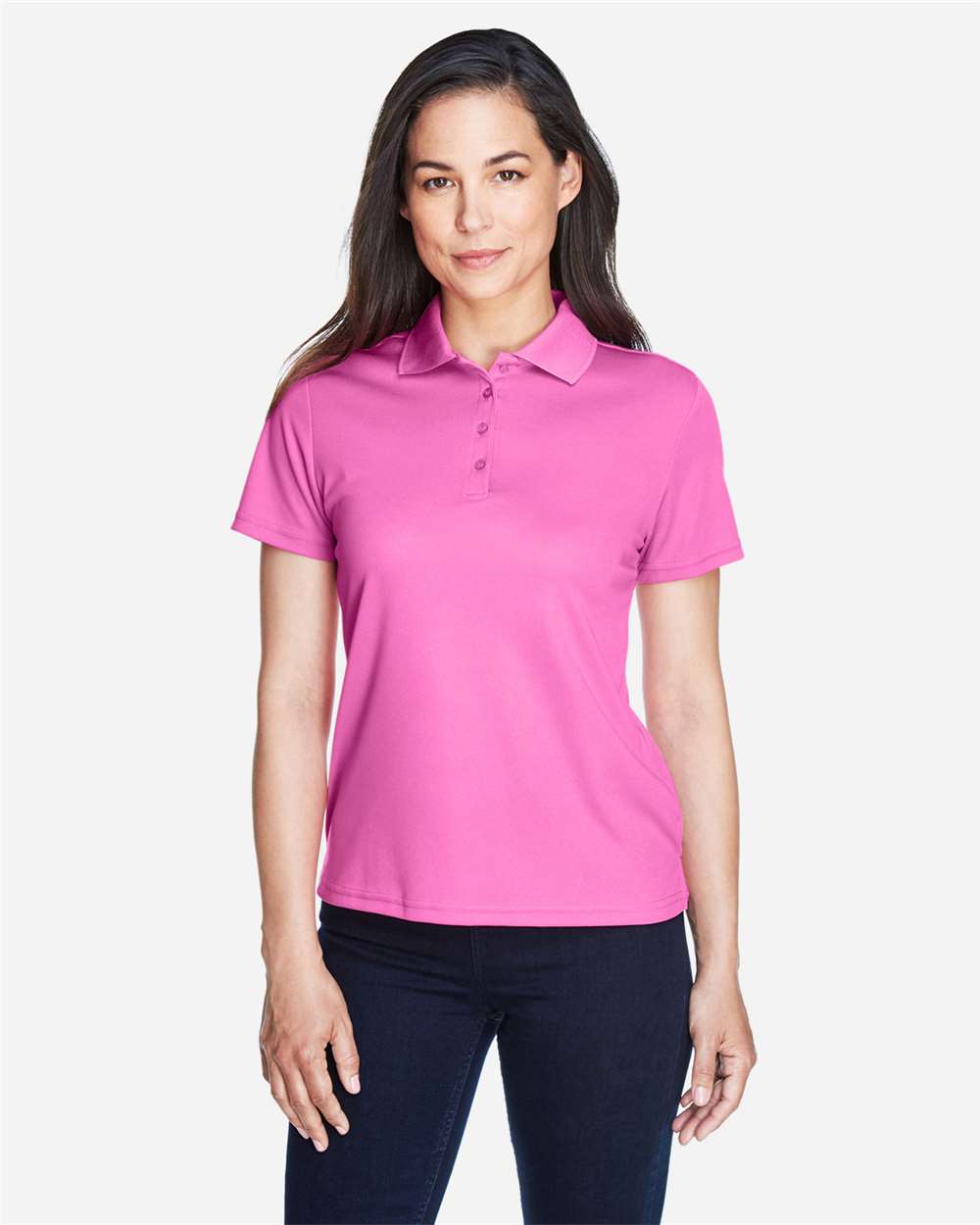 CORE365 women polo - Charity Pink
