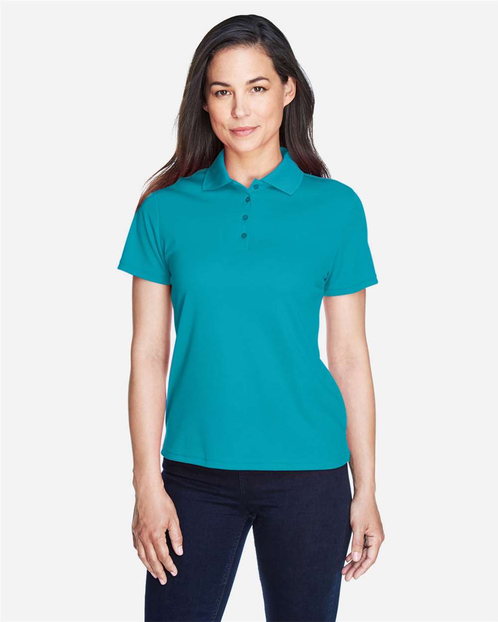 CORE365 women polo - Clear Teal
