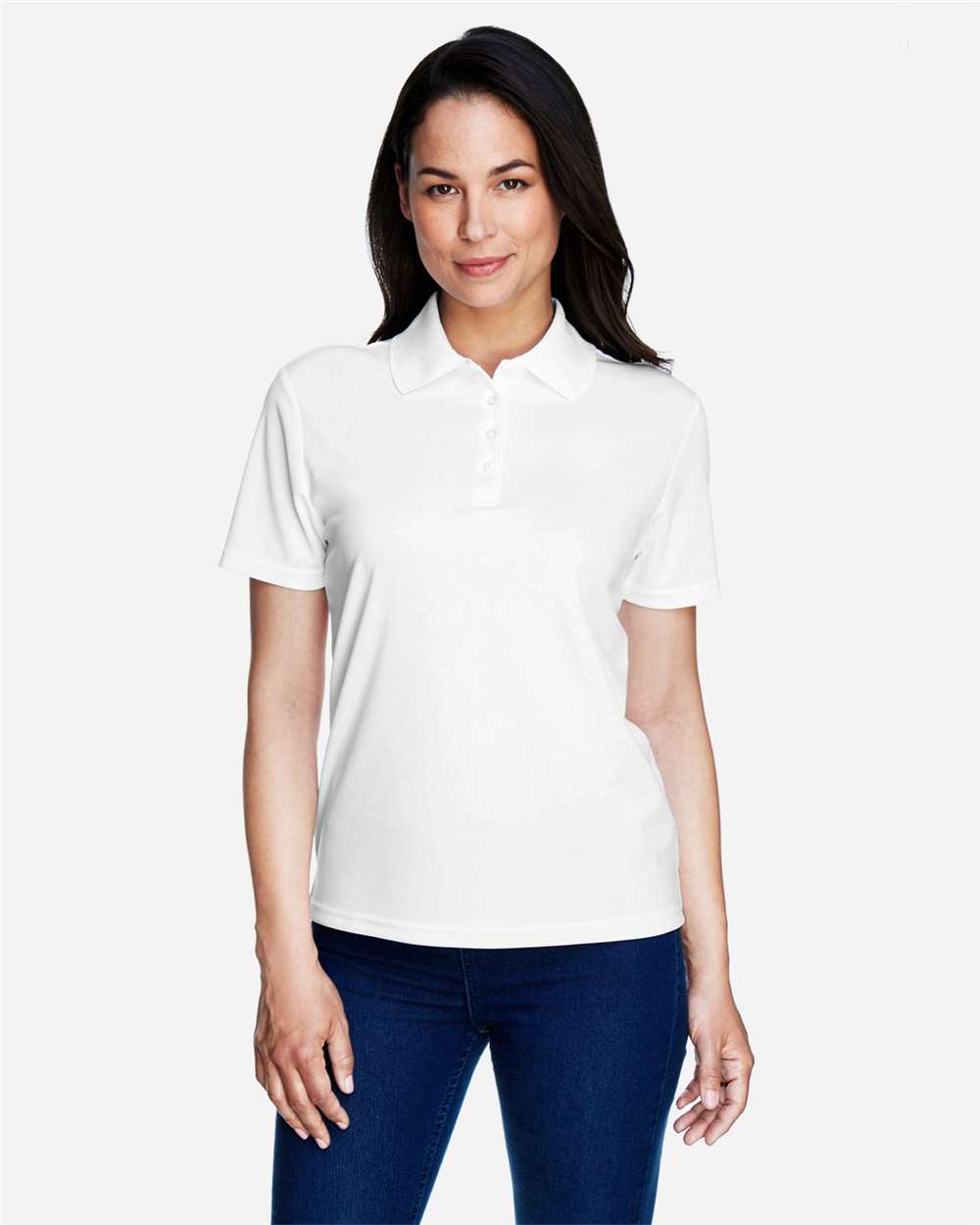 CORE365 women polo - White