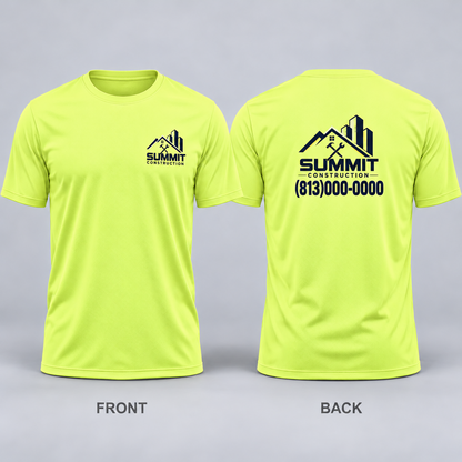 Custom Printed Dry Fit Sport T-shirts Men -Your Design -4 pack