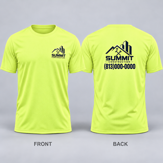 Custom Printed Dry Fit Sport T-shirts Men -Your Design -4 pack
