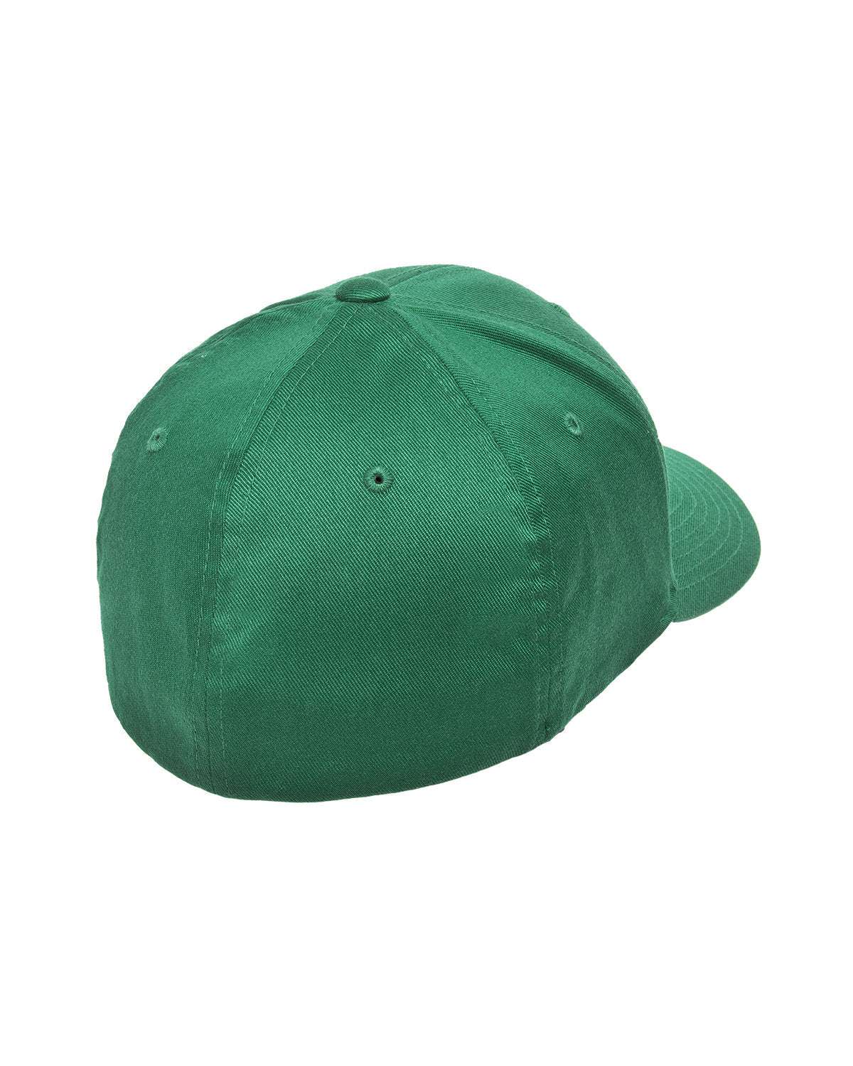 Flex Fitted Ball Caps Your Company Logo Embroidered -3 Pack - kelly green