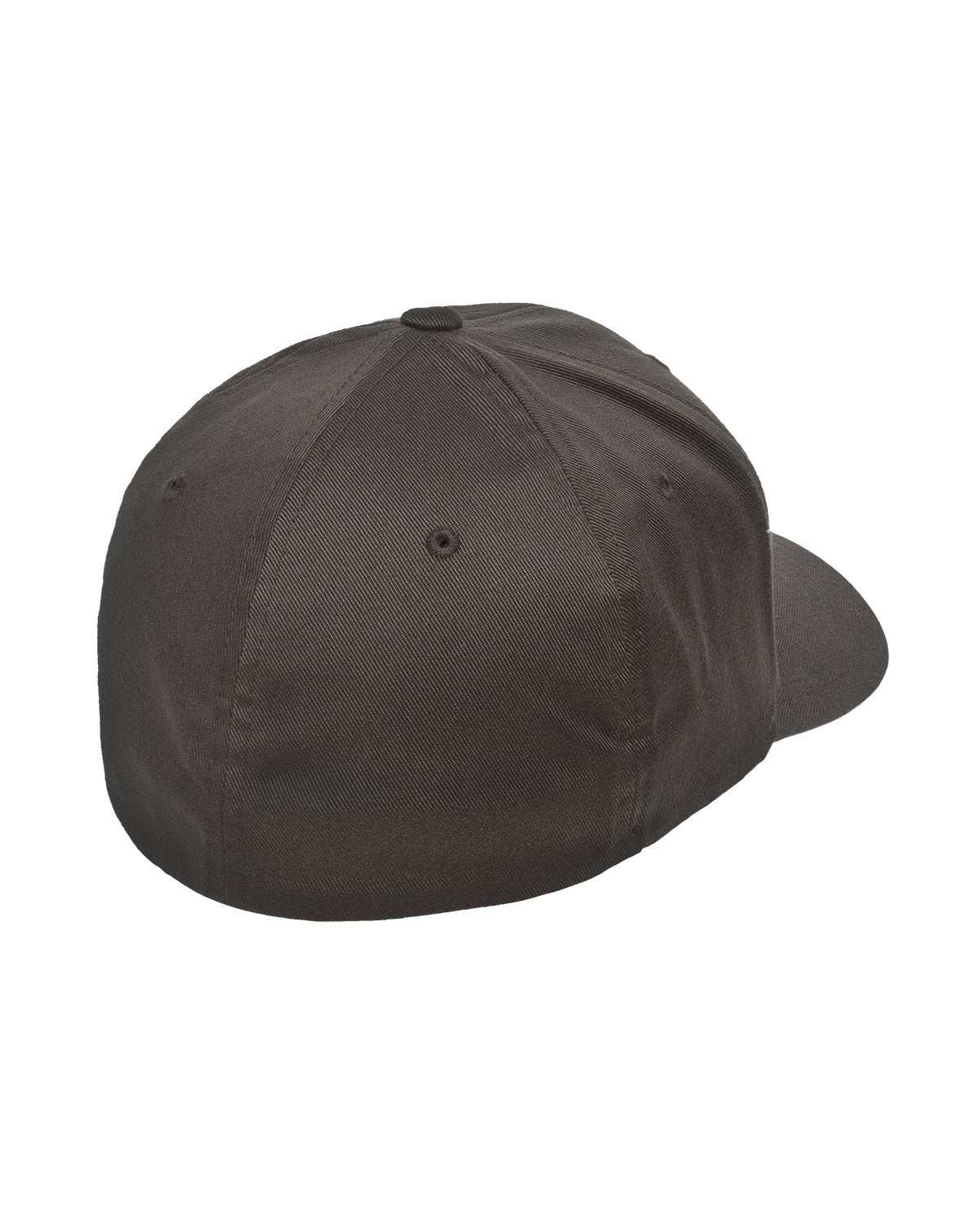 Personalized Flex Fitted Ball Cap with Your Custom text Embroidered - brown