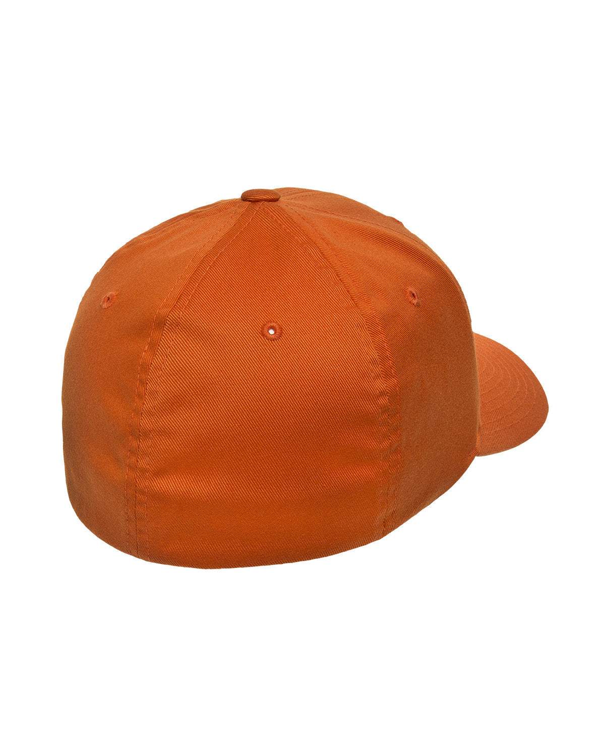 Flex Fitted Ball Caps Your Company Logo Embroidered -3 Pack - orange