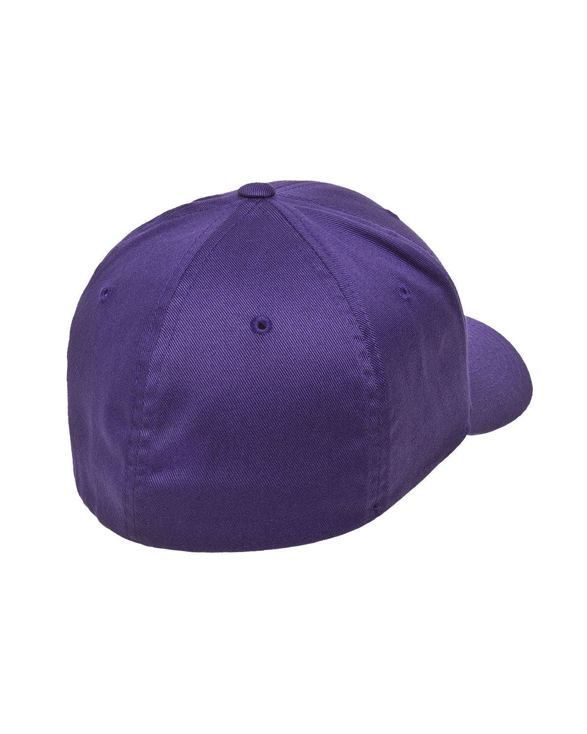 Flex Fitted Ball Caps Your Company Logo Embroidered -3 Pack - purple