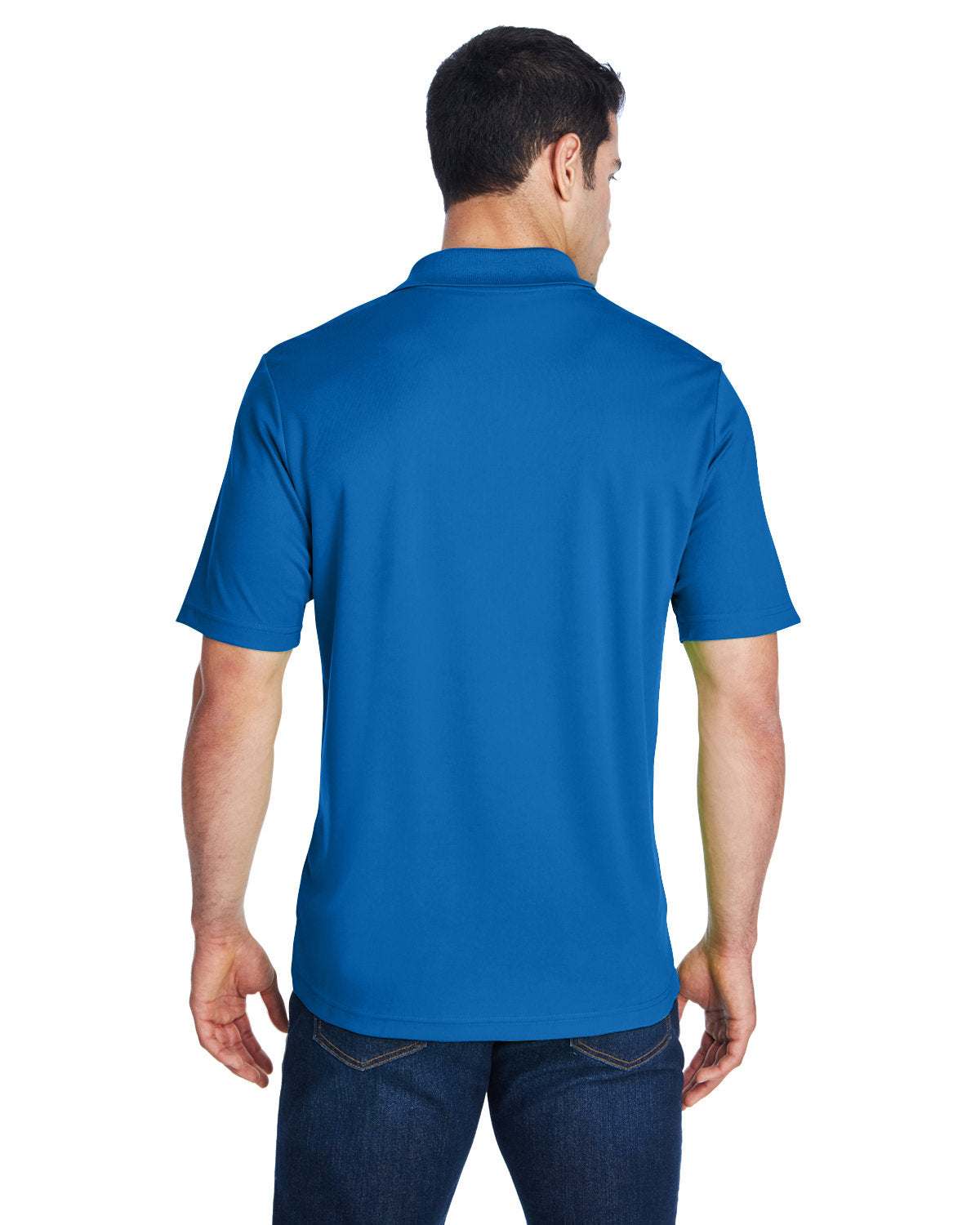 Dry Sport Polo Shirts Your Custom Company Text Embroidered 3-Pack Men royal