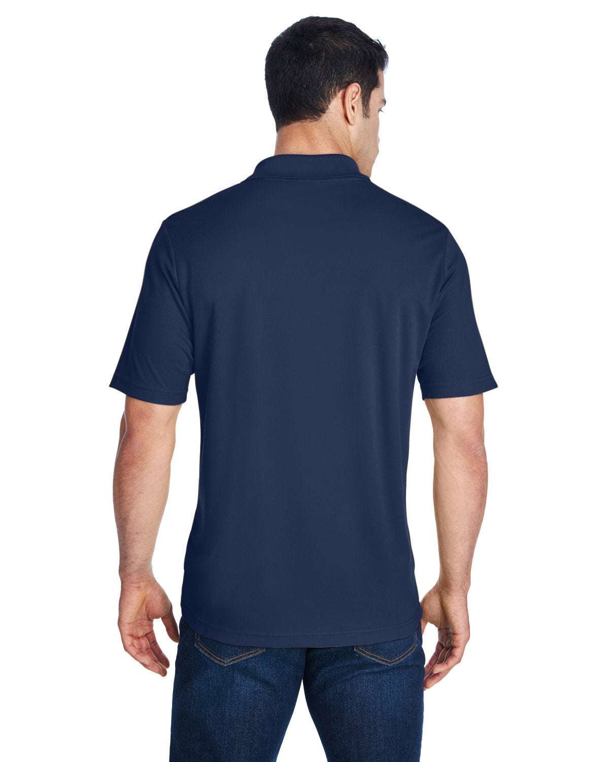 Dry Sport Polo Shirts Your Custom Company Text Embroidered 3-Pack Men - navy