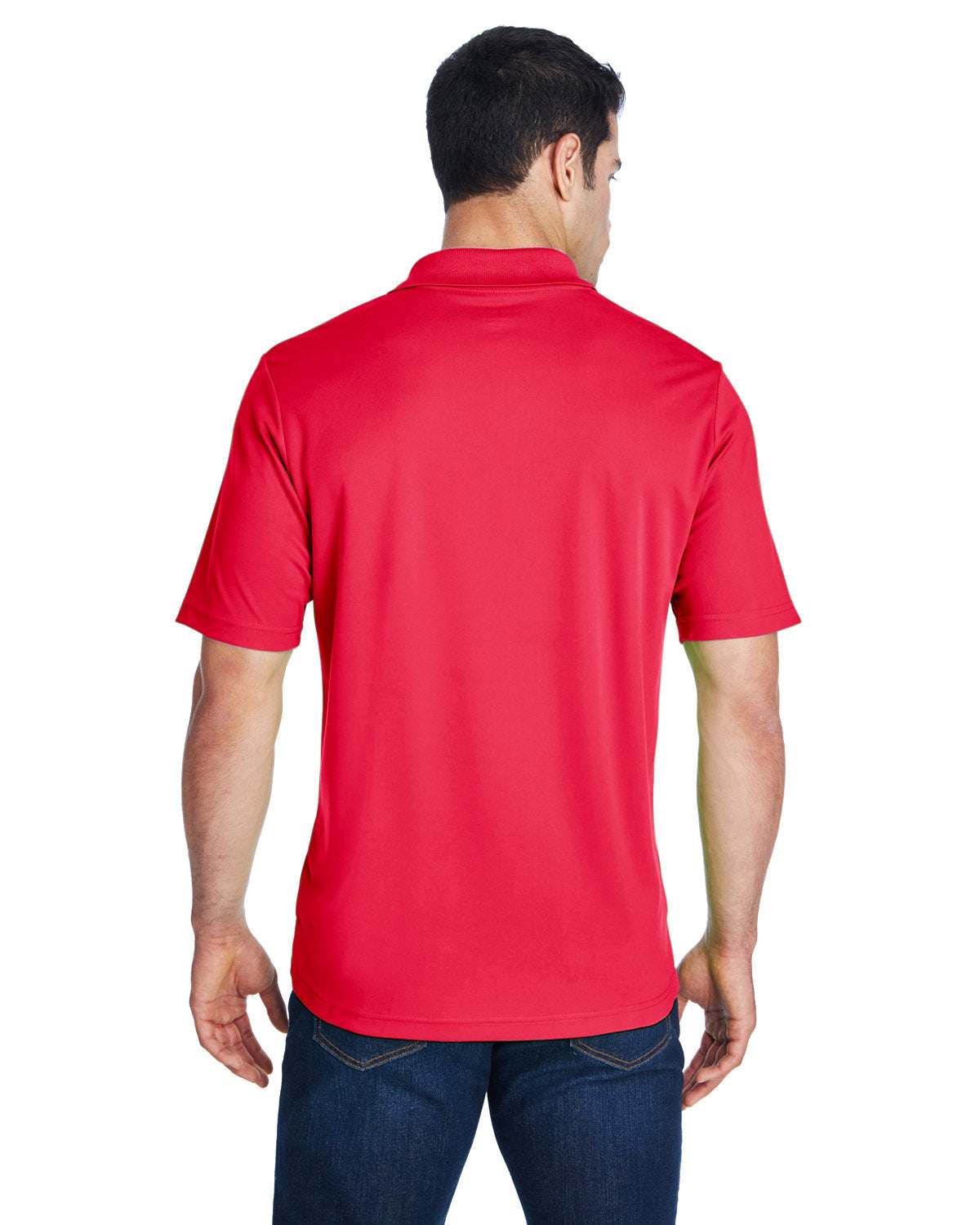 Dry Sport Polo Shirts Your Custom Company Text Embroidered 3-Pack Men - red