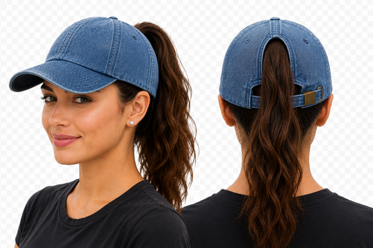 Ponytail Cap for Women with Custom Logo Personalized Embroidery