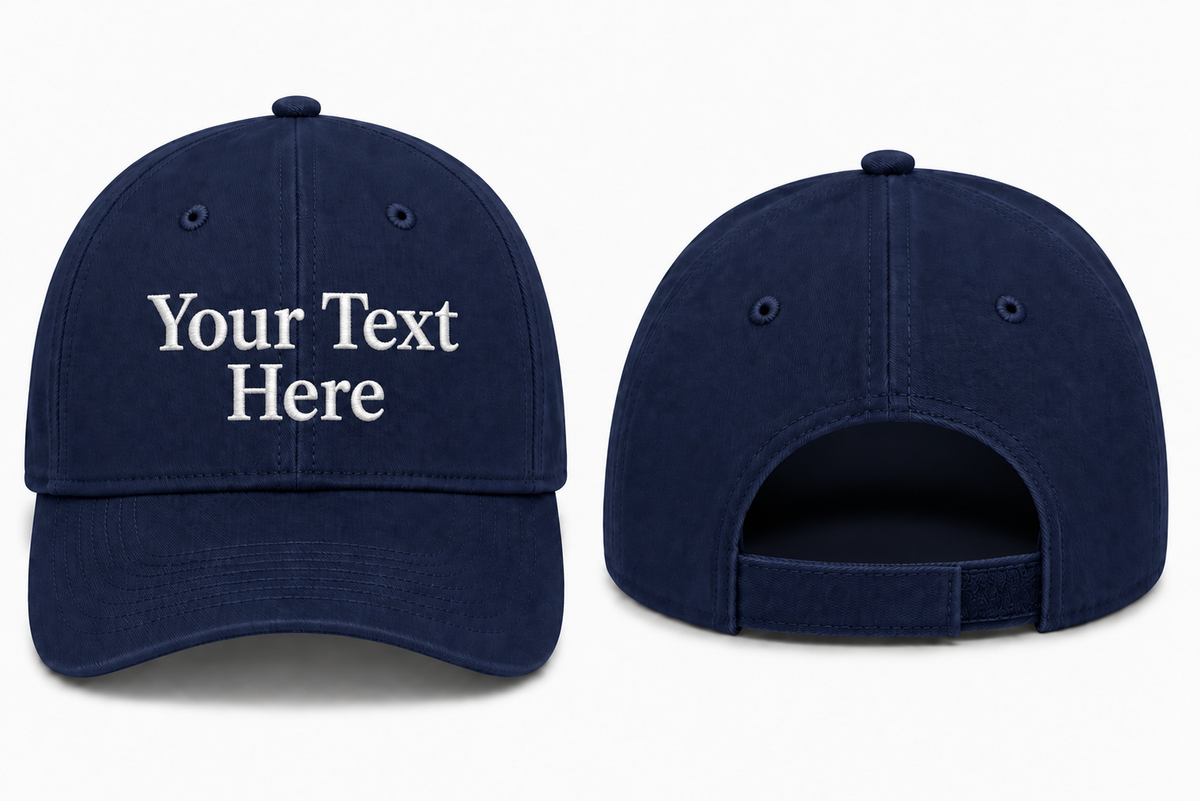 Adjustable Cap — Custom Text