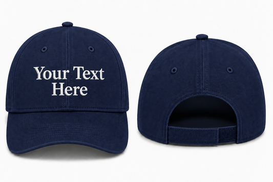 Adjustable Cap — Custom Text