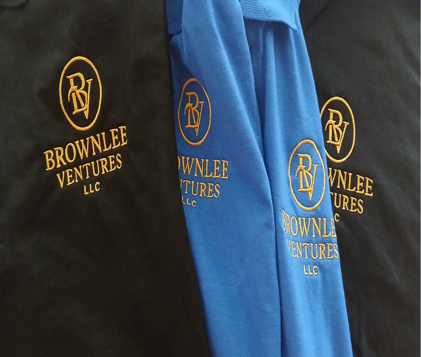 Men Deluxe Cotton Polo Shirts Your Design or Logo Embroidered 3-Pack