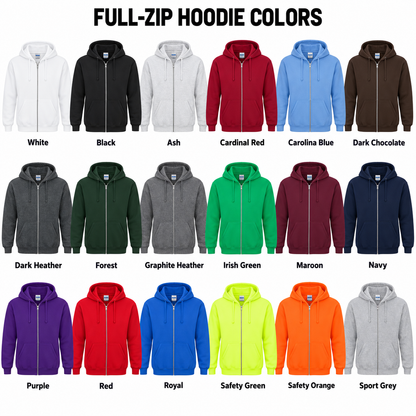 Unisex Heavy Blend Full-Zip Hoodie with Custom Logo