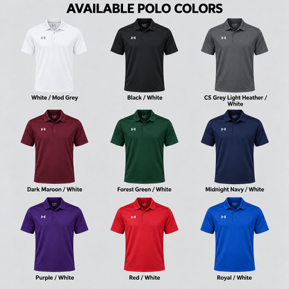 Under Armour 1370399 Men’s Tech Polo with Custom Embroidered Logo