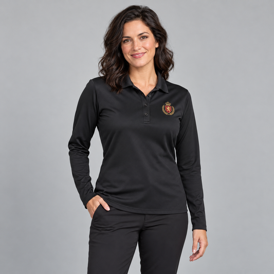 Women’s Long-Sleeve Dri-Fit Polo – Custom Embroidered Logo
