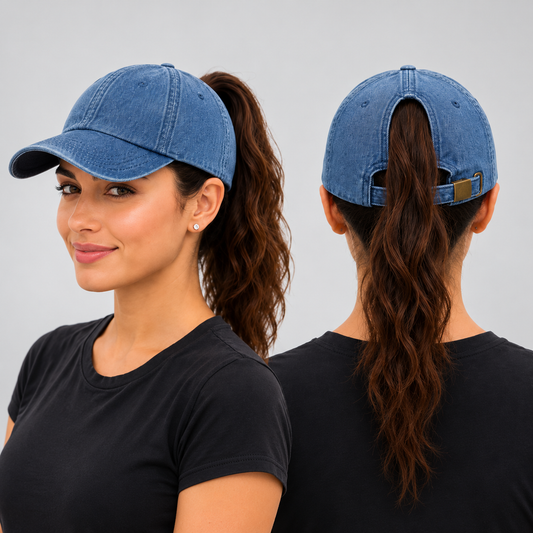 Ponytail Cap — Custom Logo