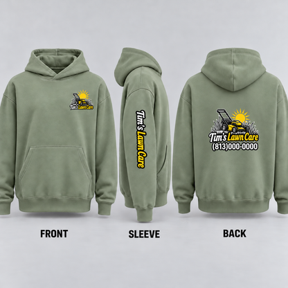 Bella + Canvas 4719 Sage Heavyweight Hoodie with Custom Embroidery or Print