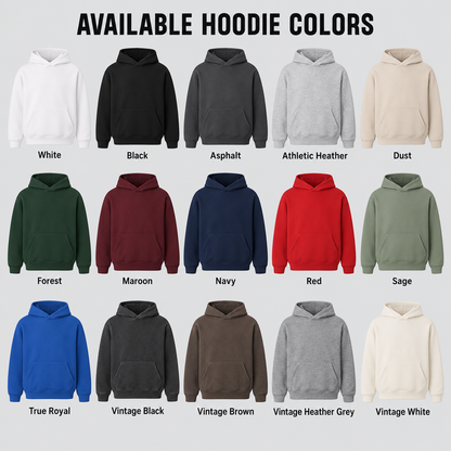 Bella + Canvas 4719 Unisex Heavyweight Hoodie with Custom Embroidery or Print