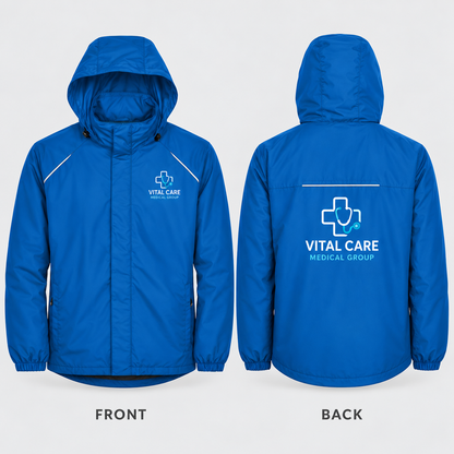 Men’s Fleece-Lined All-Season Jacket with Custom Logo
