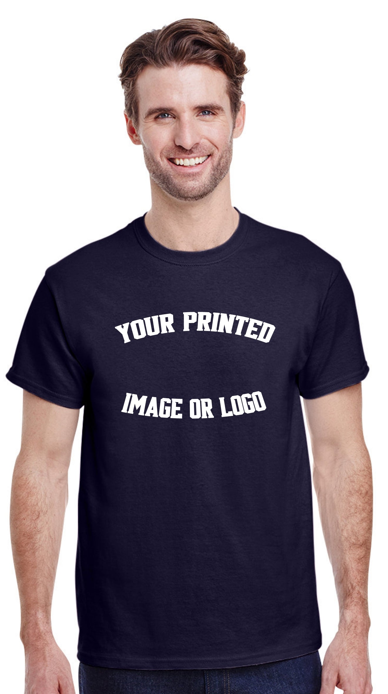 Custom Printed T-shirt Front & Back Your Design