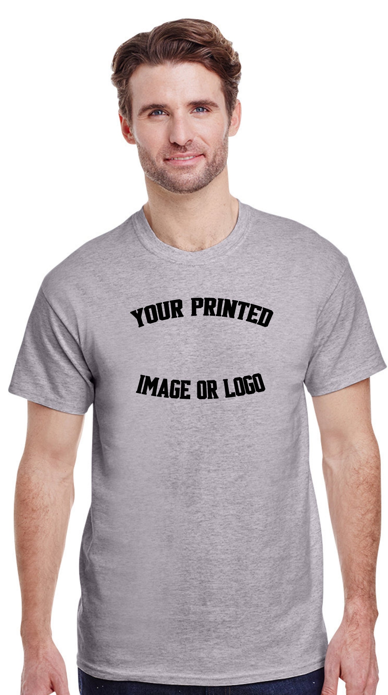 Custom Printed T-shirt Front & Back Your Design