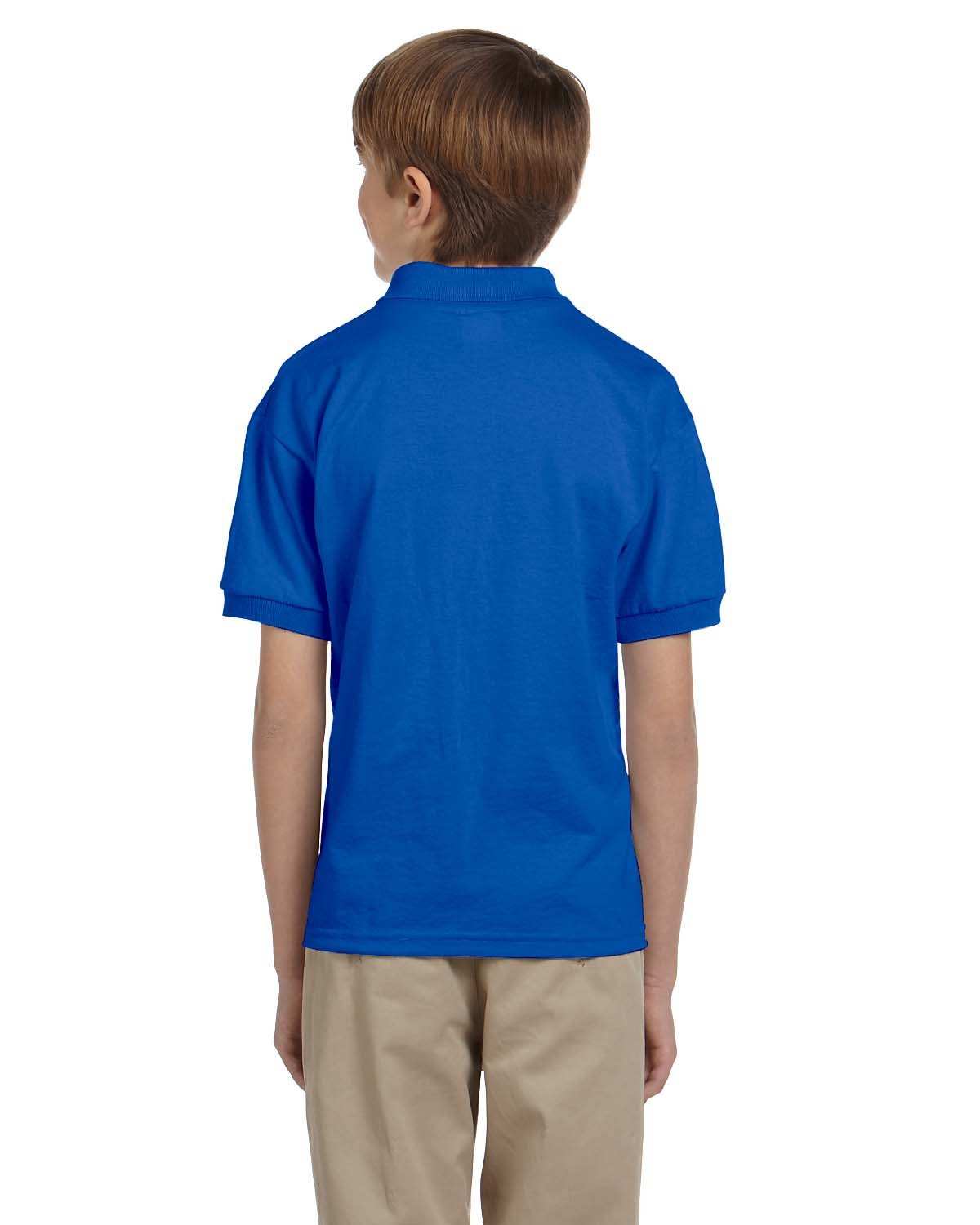 Kids School Shirts with Personalized Name Text Embroidered 3-Pack - royal blue