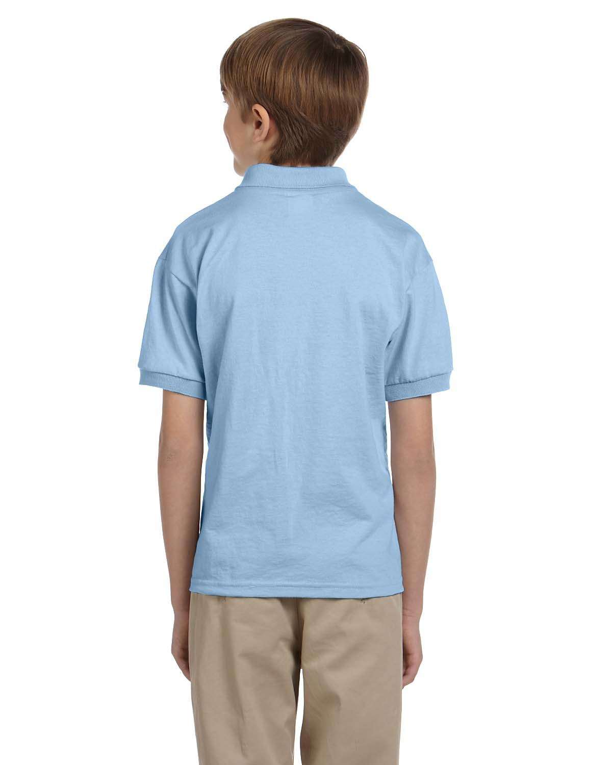 Kids School Shirts with Personalized Name Text Embroidered 3-Pack blue