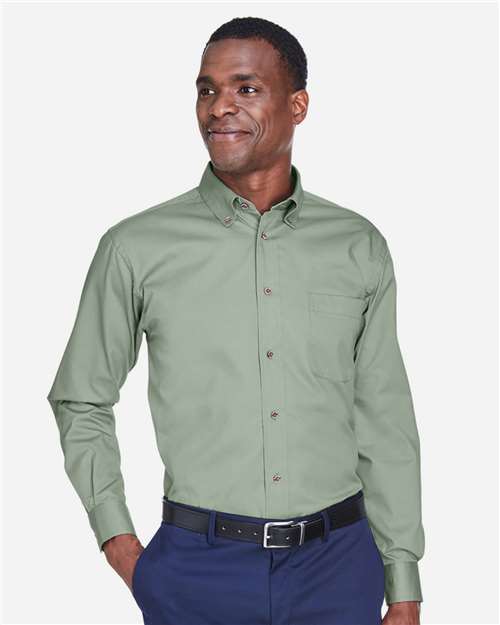 Men's Long Sleeve Shirt w/ Logo Embroidered