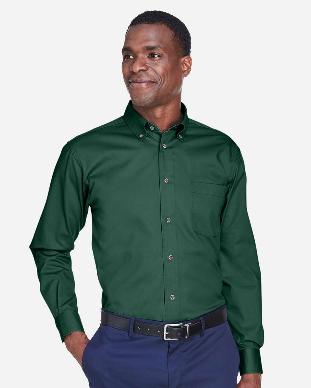 Men's Long Sleeve Shirt w/ Logo Embroidered