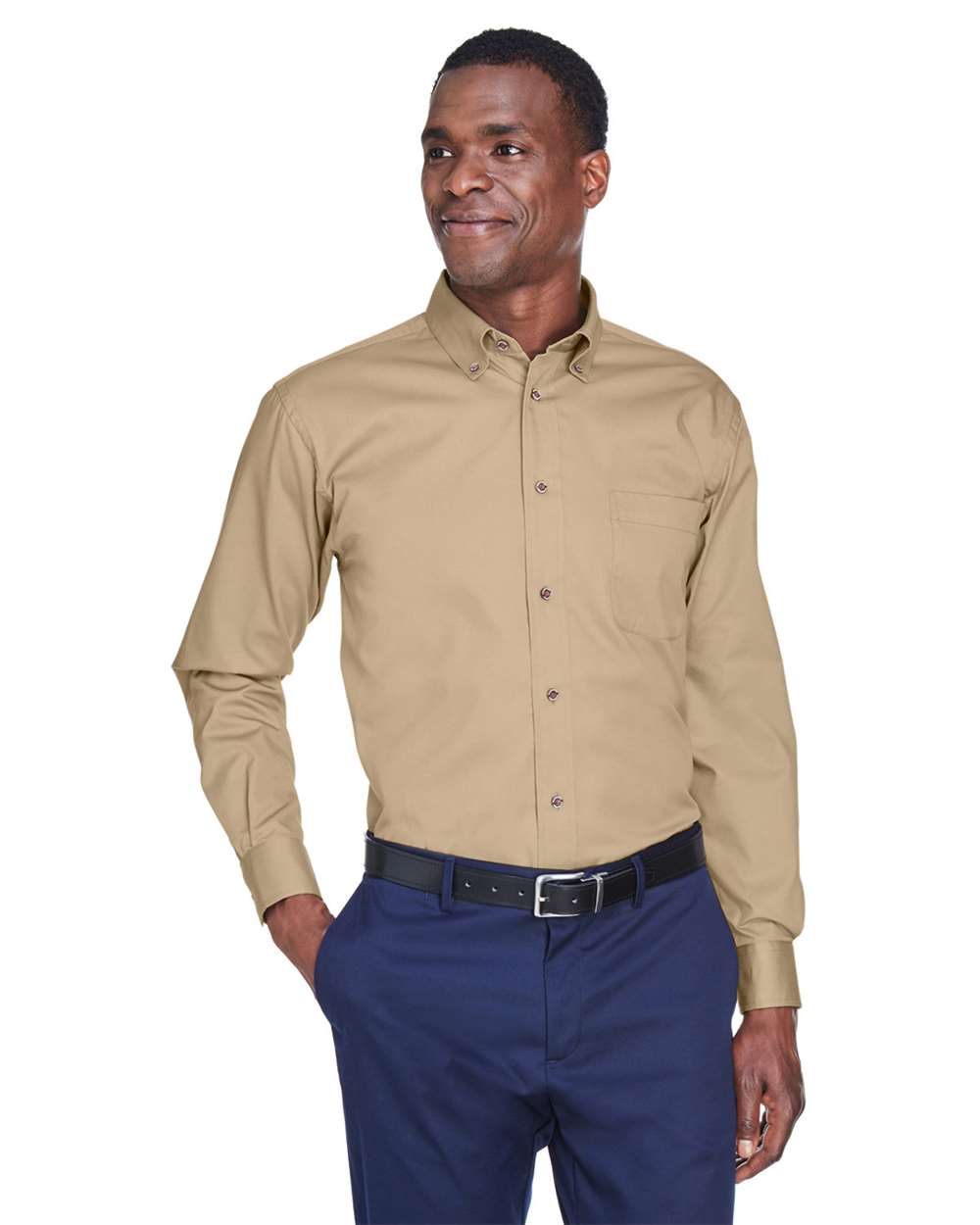 Men's Long Sleeve Shirt w/ Logo Embroidered