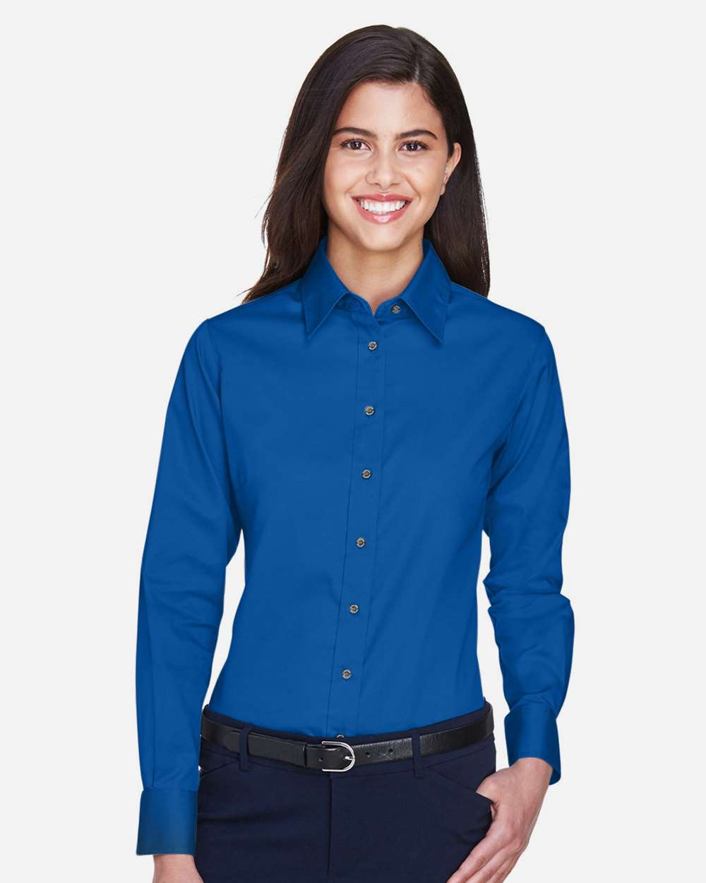 Women's Long Sleeve Shirt w/ Logo Embroidered