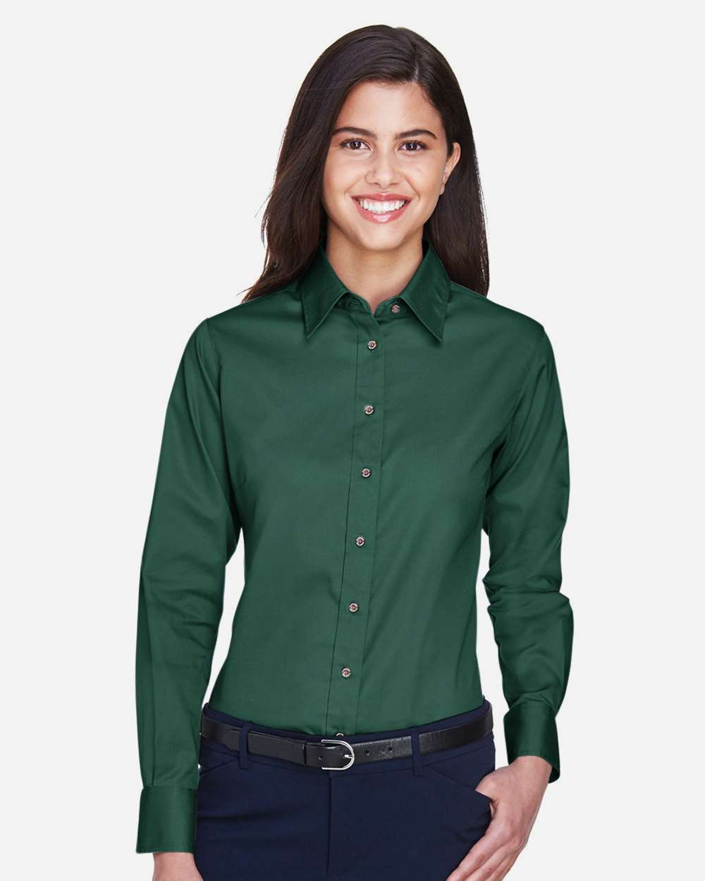 Women's Long Sleeve Shirt w/ Logo Embroidered