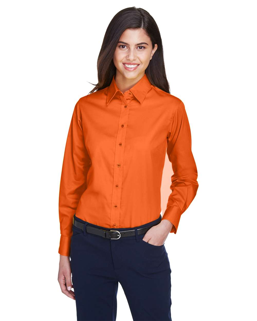 Women's Long Sleeve Shirt w/ Logo Embroidered