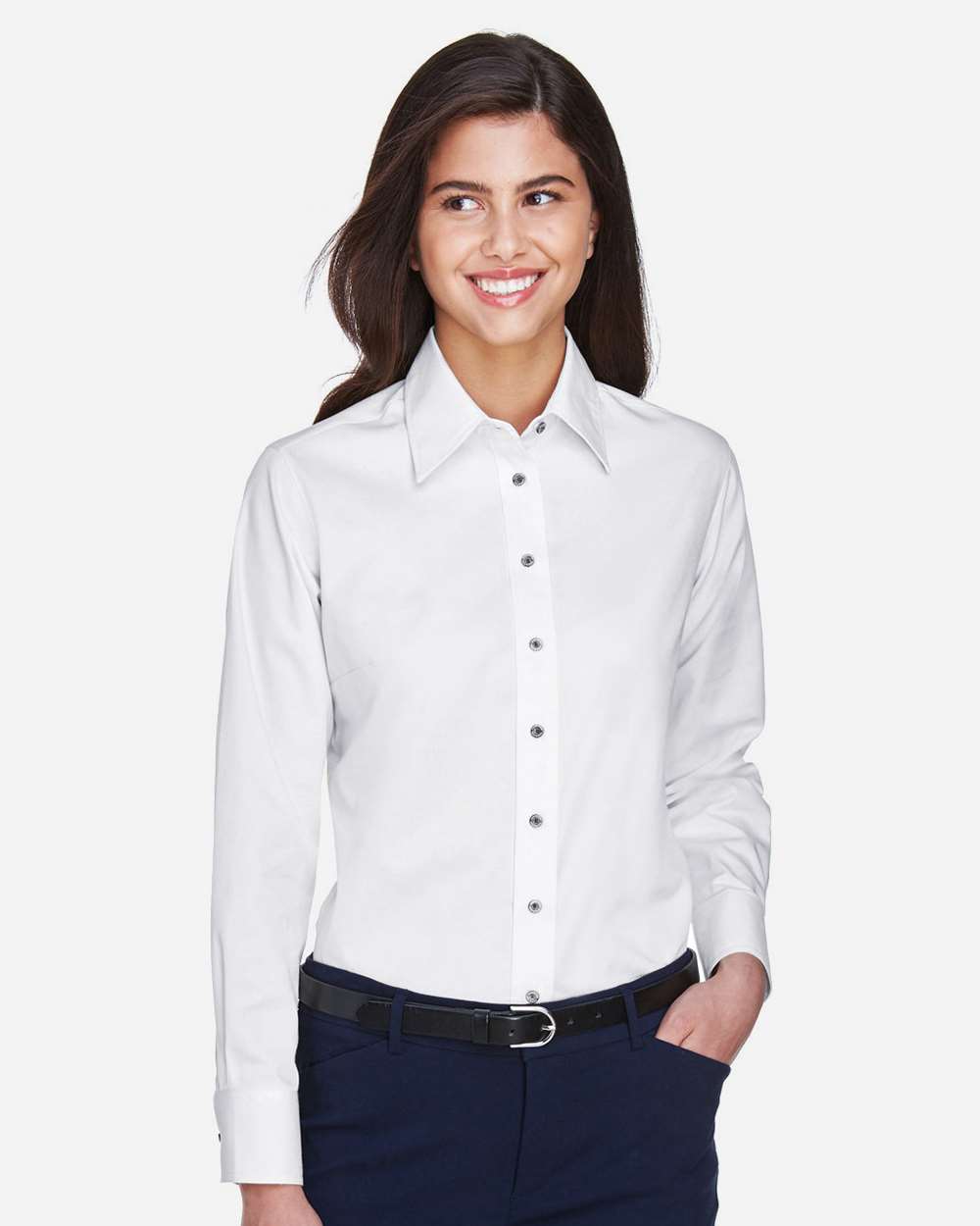Women's Long Sleeve Shirt w/ Logo Embroidered
