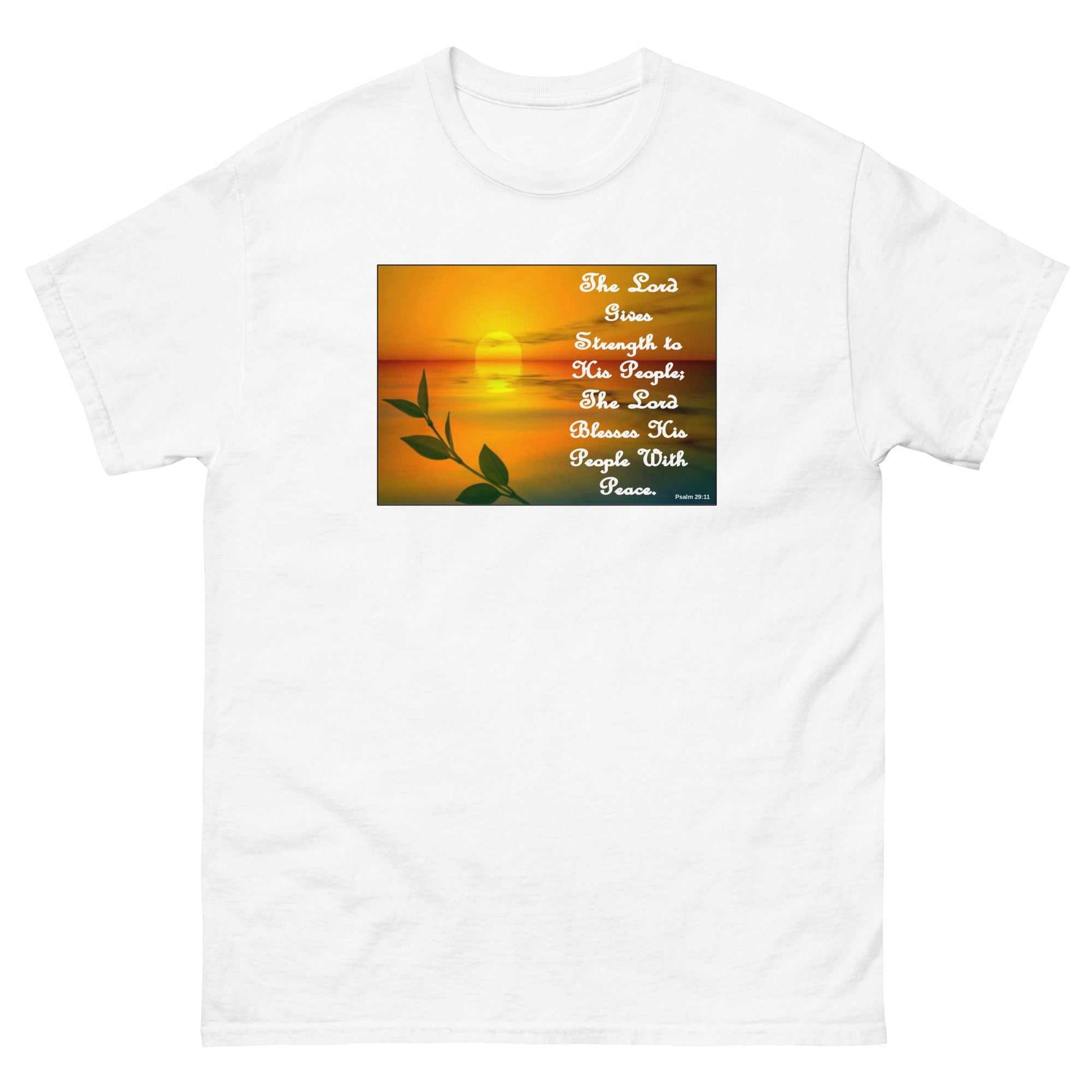 Prayer Printed T-Shirt The Lord's Strength Inspirational Tee - white