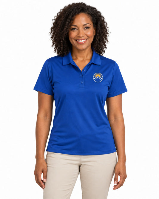 Premium Dry-Fit Polo Shirt- Your Company Name Text Embroidered- Women