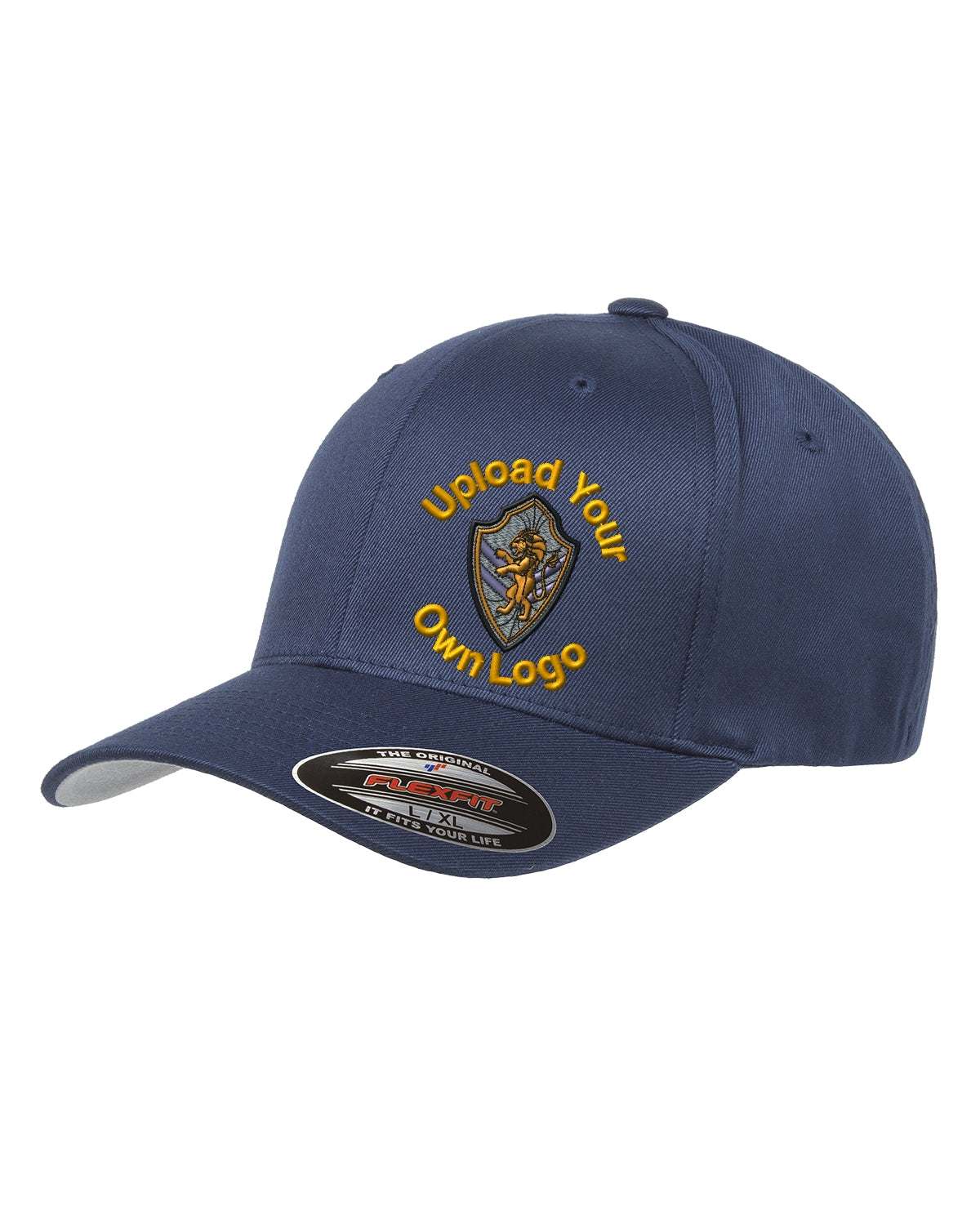 Flex Fitted Ball Cap with Your Company Logo Embroidered - charcoal